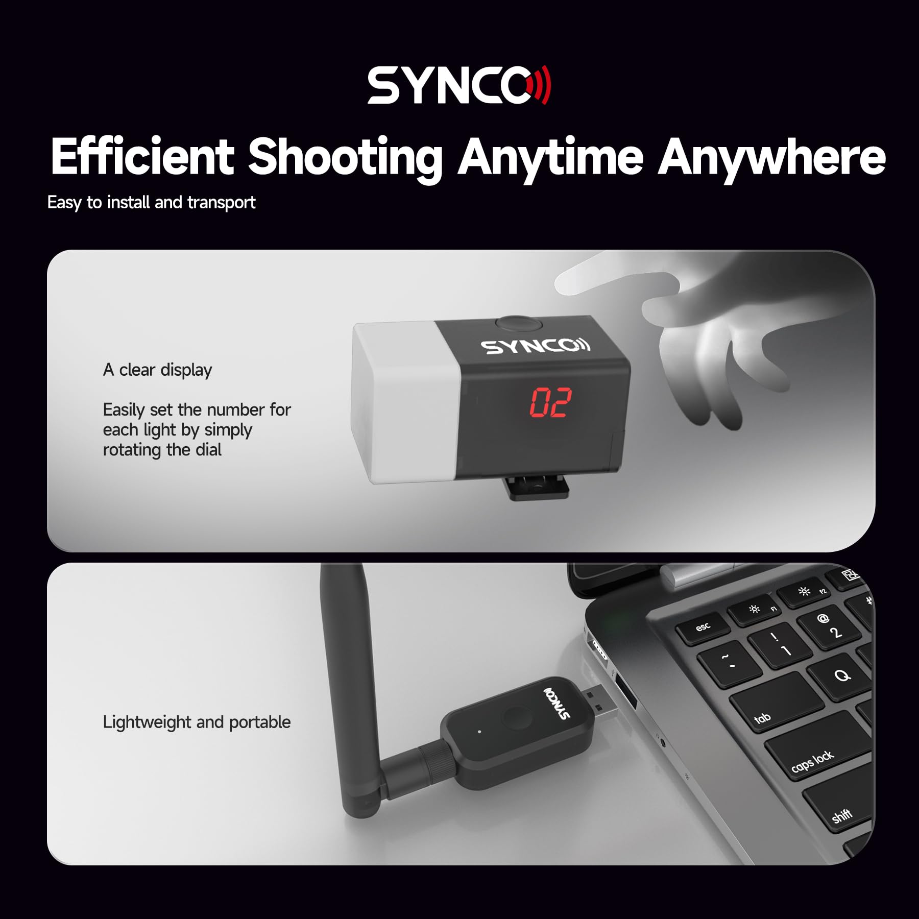 Amazon.com : SYNCO Wireless Tally Light CE3 System
